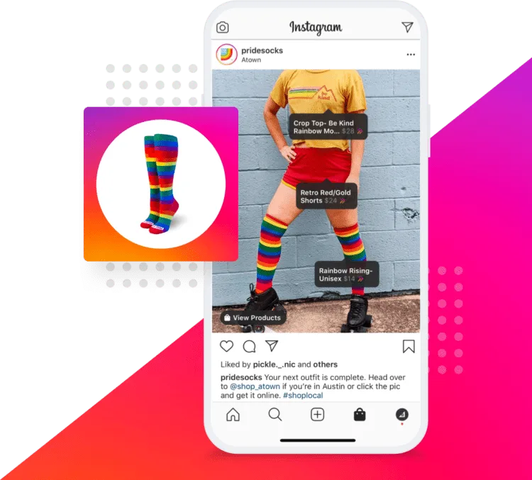 https://bcwpmktg.wpengine.com/wp-content/uploads/2021/08/collage-device-social-ecommerce-rainbow-socks-pridesocks-instagram-1-750x677.png