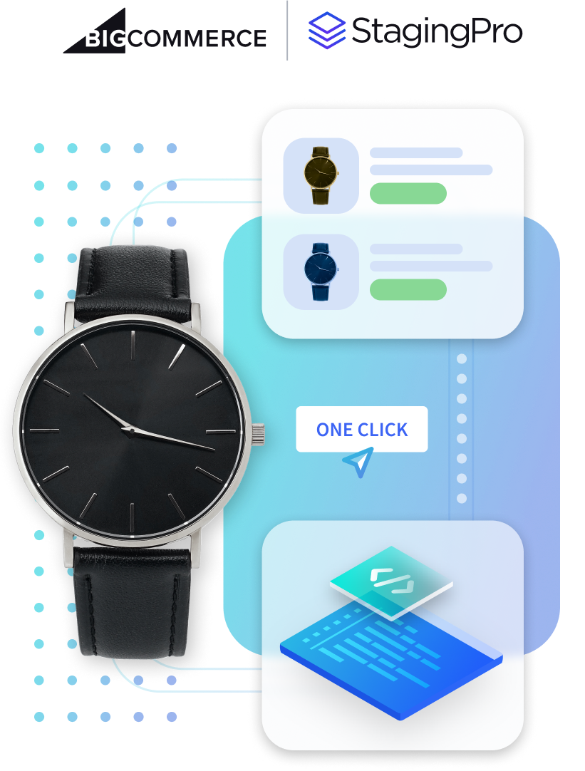 Collage product watch coding button bigcommerce stagingpro