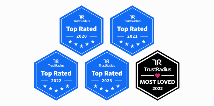 Custom card thumbnail logo trustradius most loved 2022 top rated 2023 v2