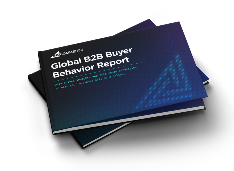 Stacked book cover global b2b report behavior report
